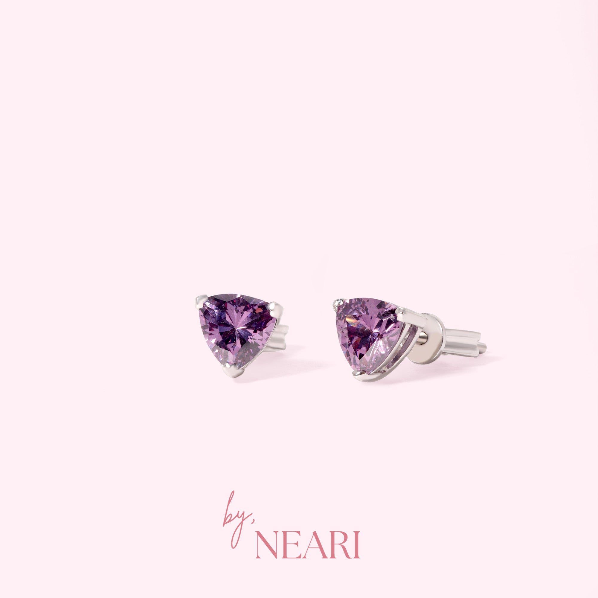Trillion Stud Earrings