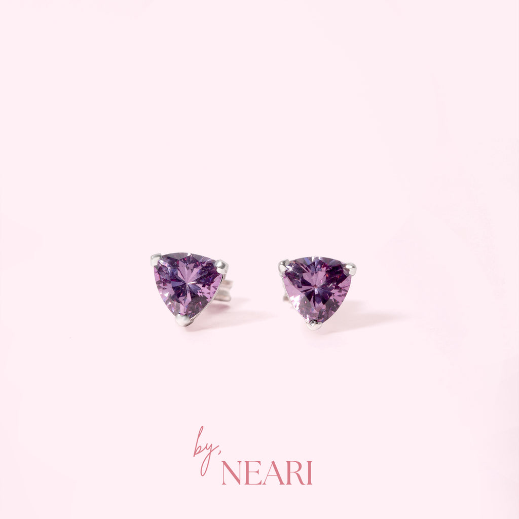 Trillion Stud Earrings