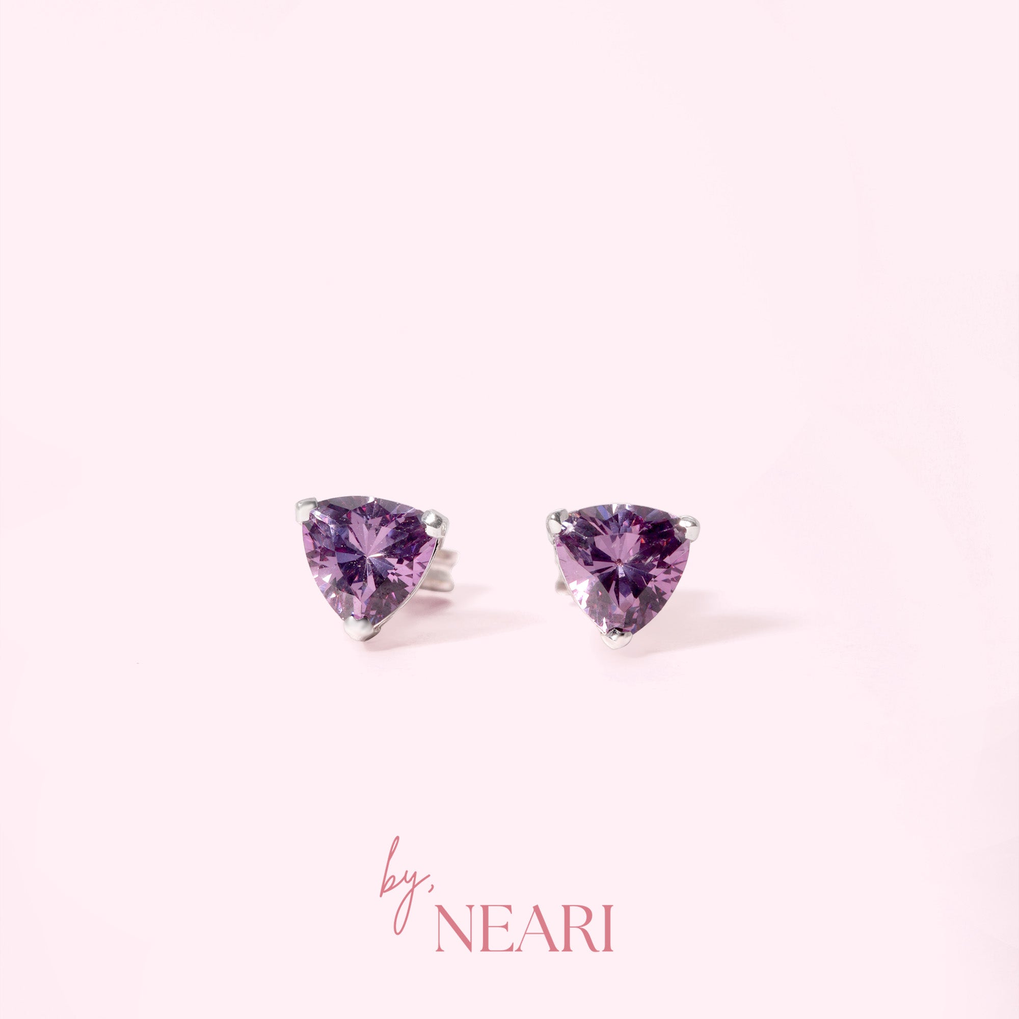 Trillion Stud Earrings