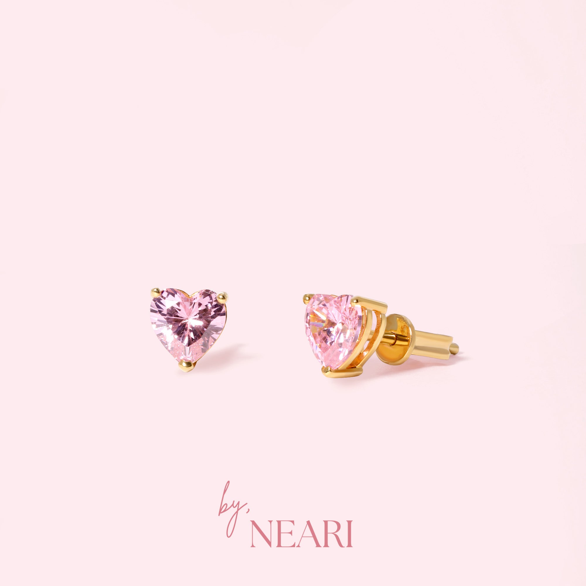Heart Stud Earrings