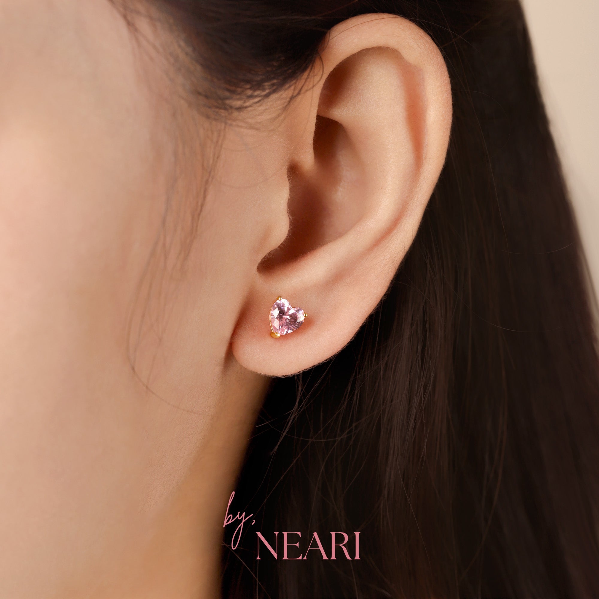Heart Stud Earrings