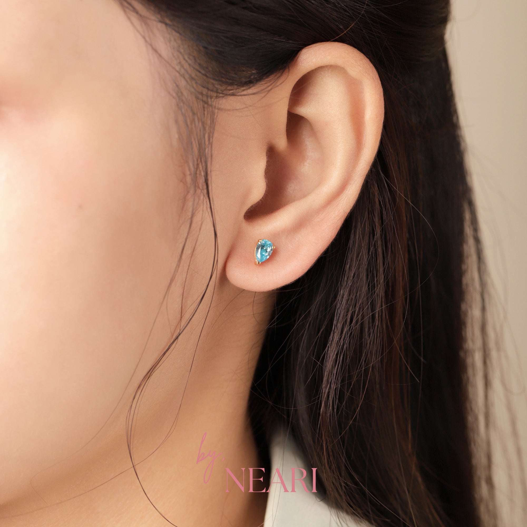 Pear Stud Earrings