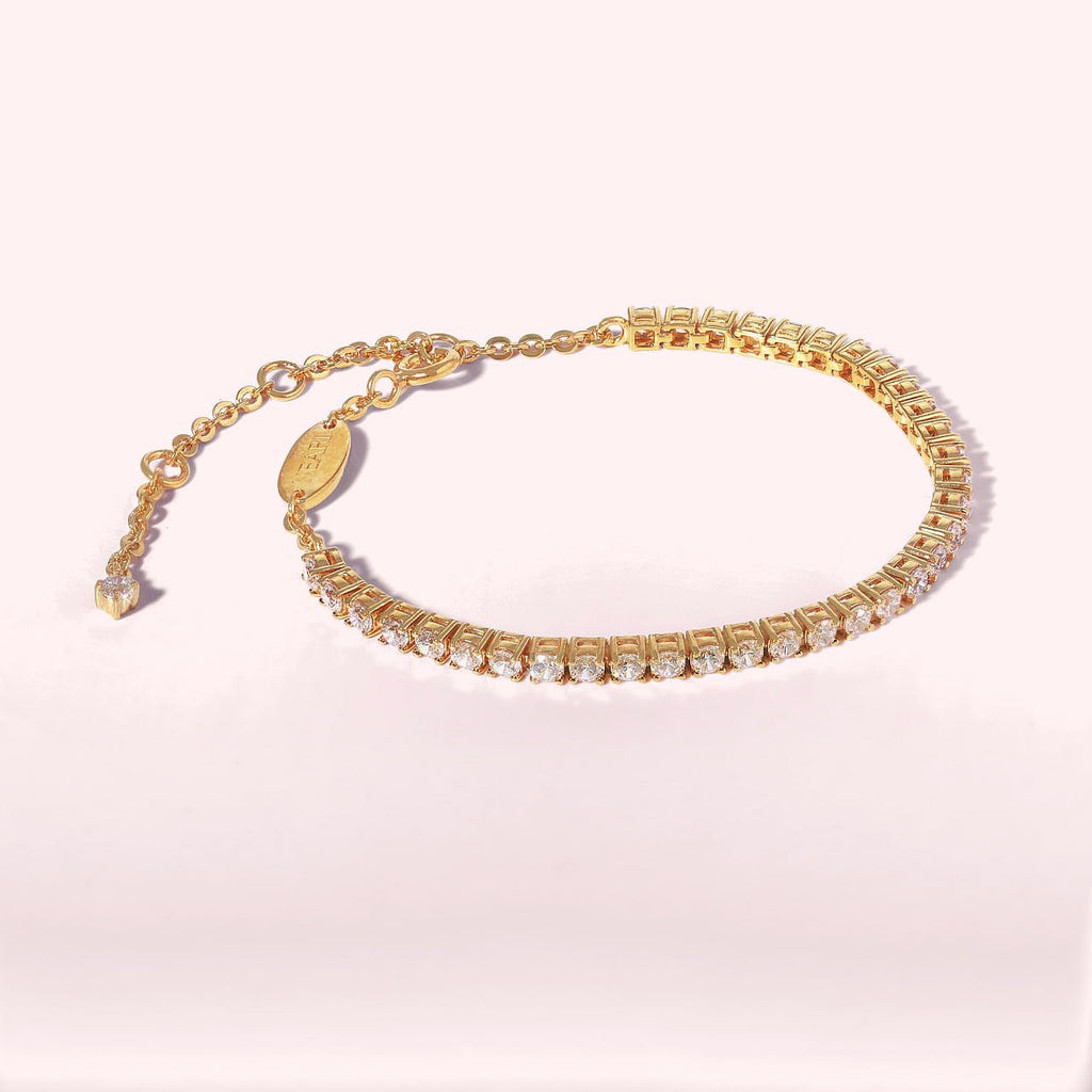 Classic 18K Gold-Plated Tennis Bracelet