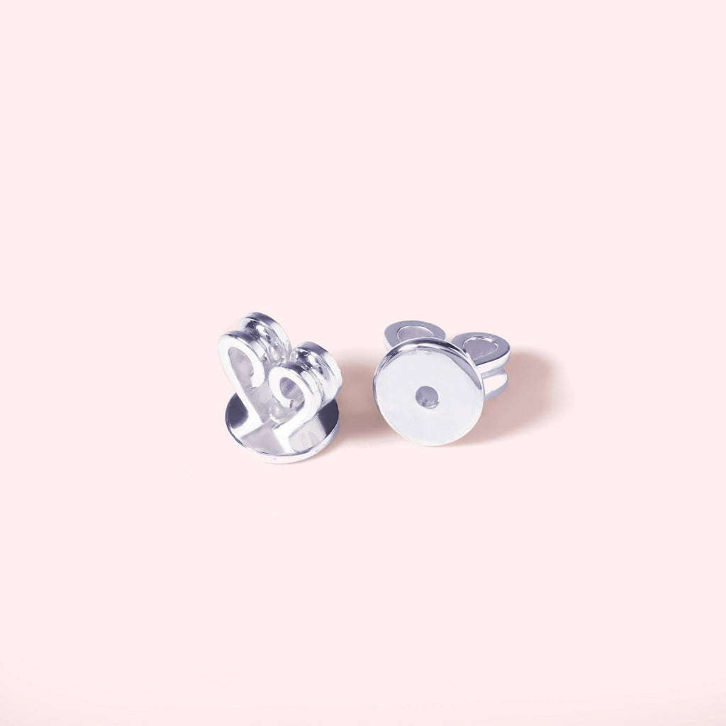 Sweet Bow Earrings - Silver