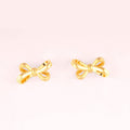 Sweet Bow Earrings - 18K Gold-Plated