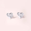 Heart Intertwined Earrings - Silver