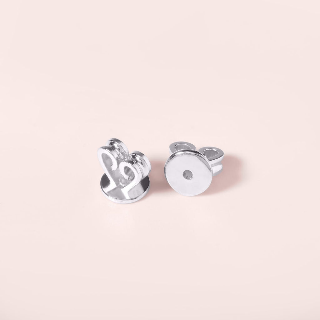 Heart Intertwined Earrings - Silver
