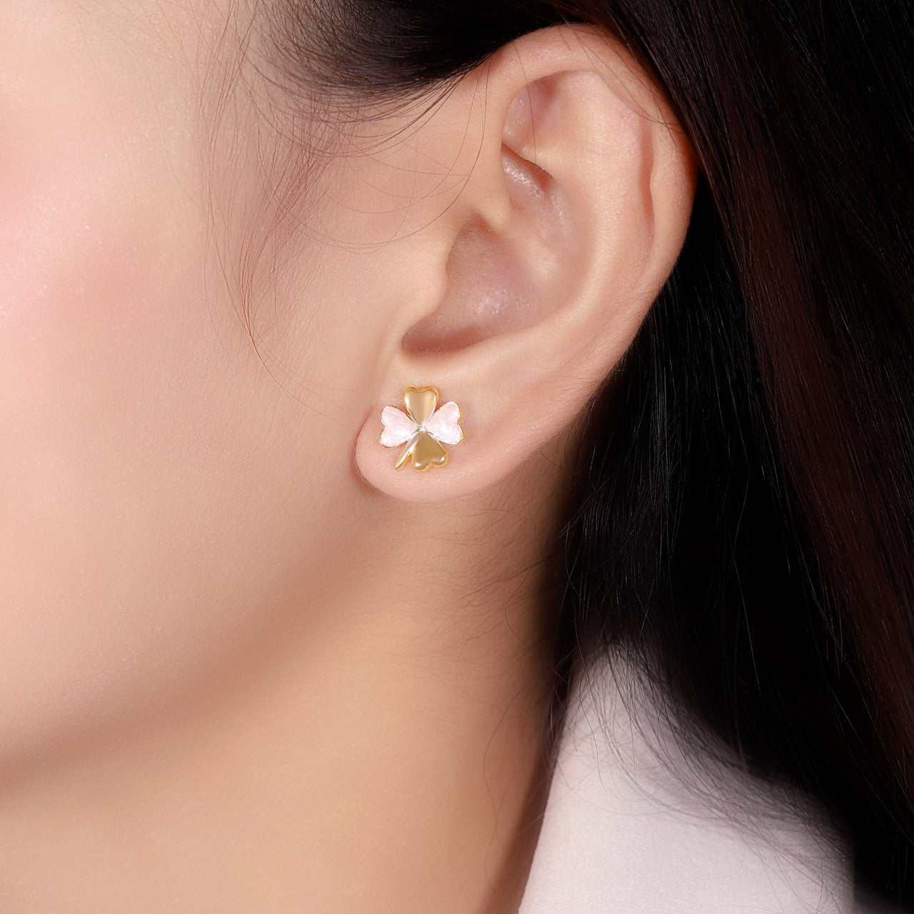 Clover Earrings - 18K Gold-Plated