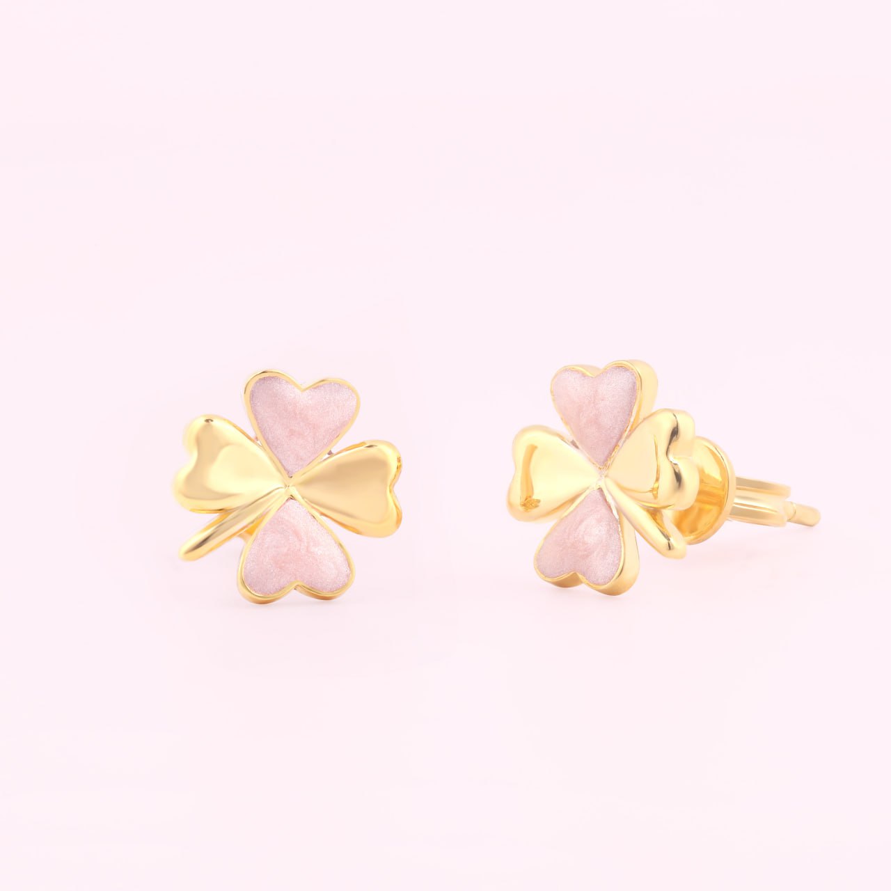 Clover Earrings - 18K Gold-Plated