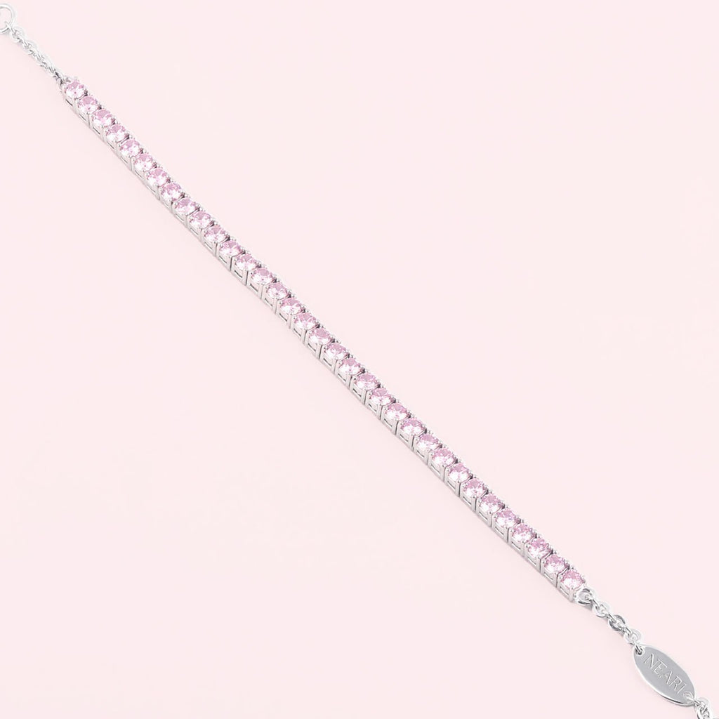 Pink Tennis Bracelet