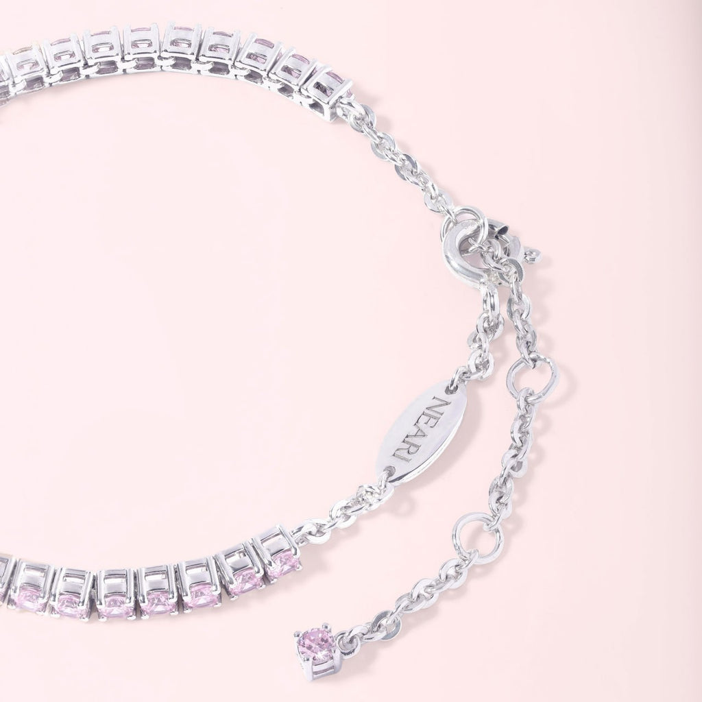 Pink Tennis Bracelet