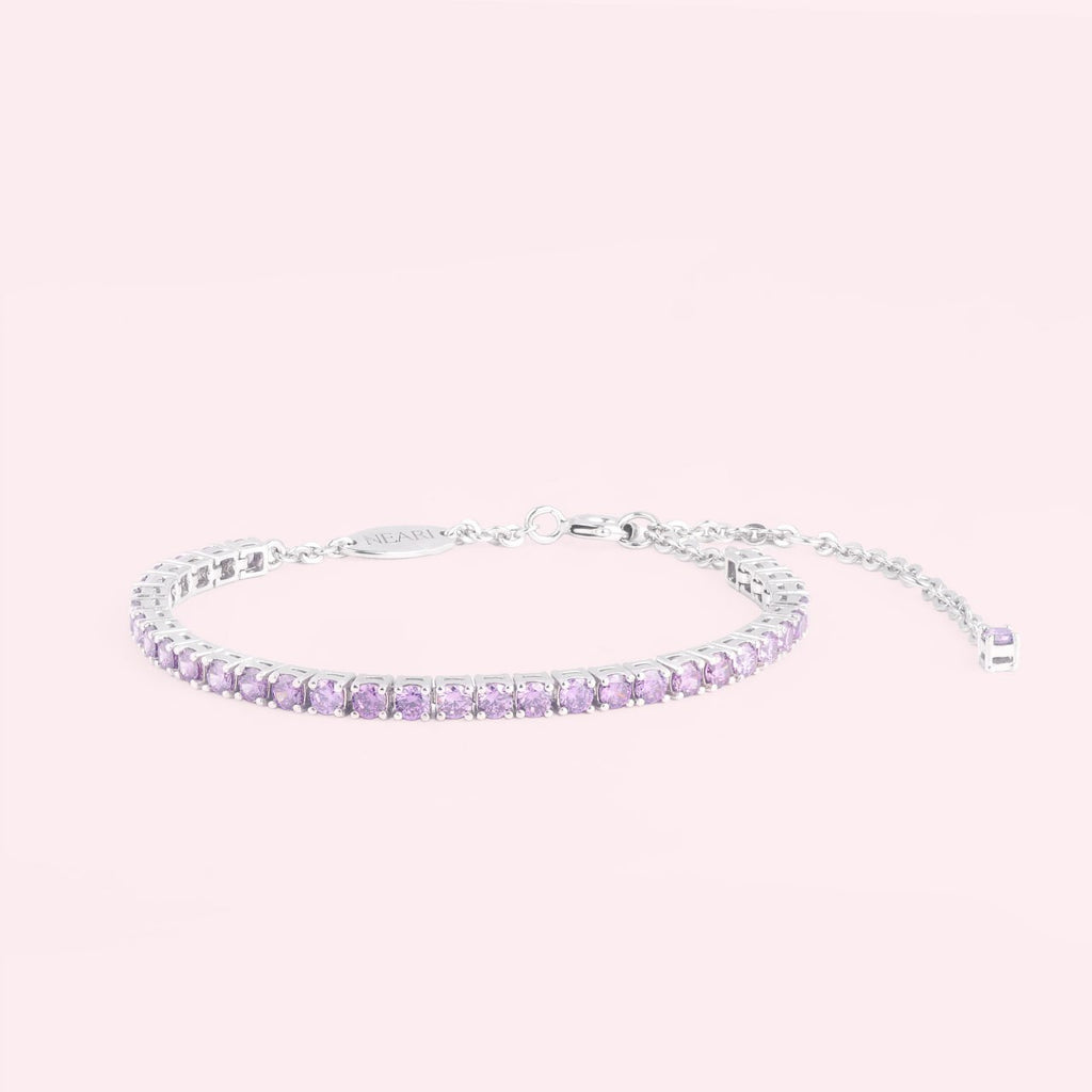 Violet Tennis Bracelet