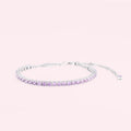 Violet Tennis Bracelet