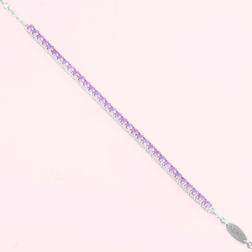 Violet Tennis Bracelet