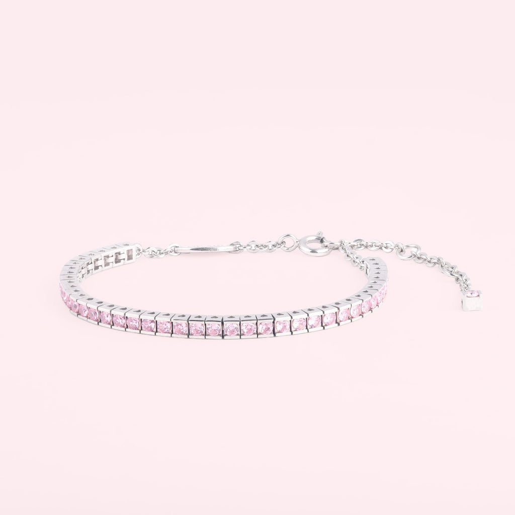 Pink Tennis Bracelet