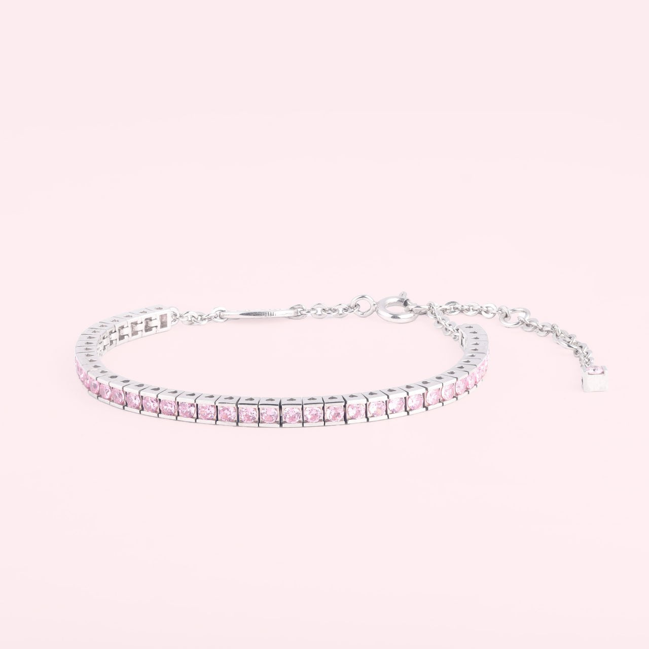 Pink Tennis Bracelet