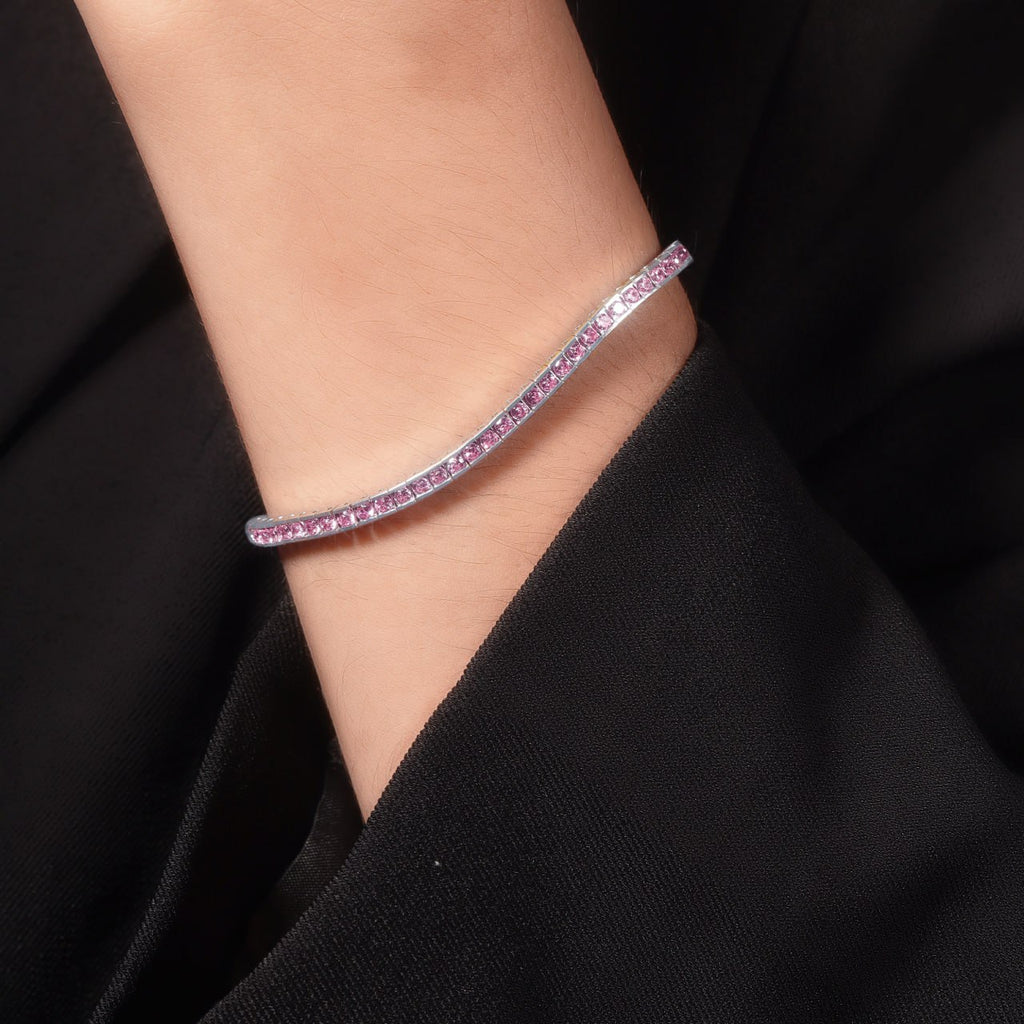 Pink Tennis Bracelet